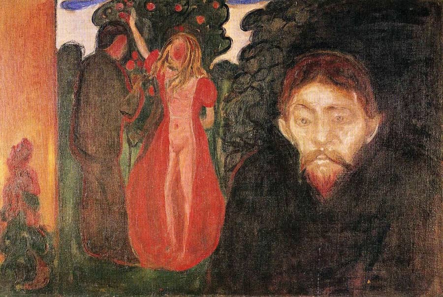 Jealousy, 1895 by Edvard Munch