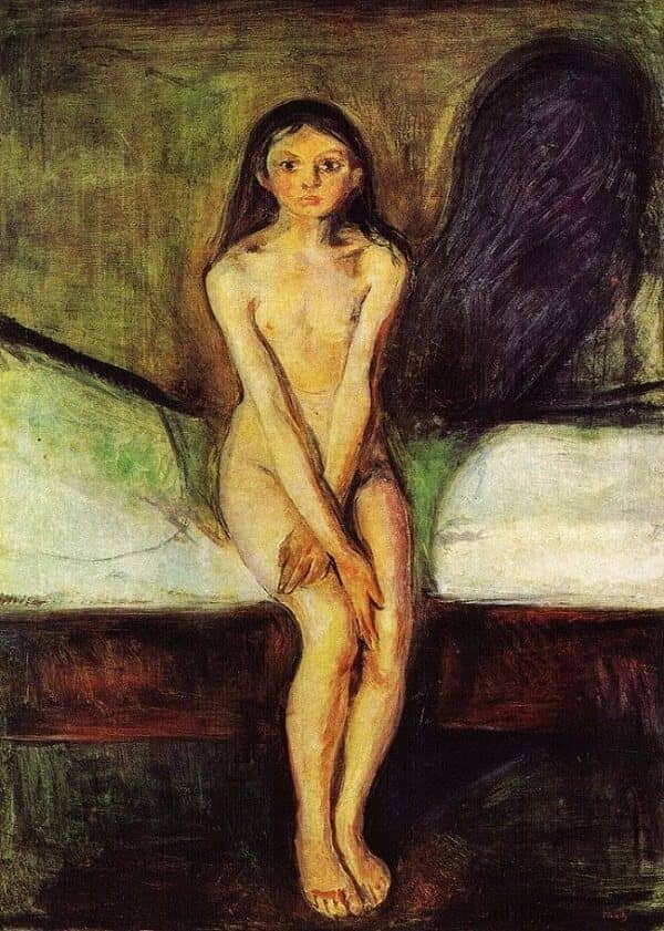 Puberty, 1894 by Edvard Munch