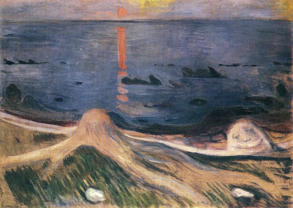 The Mystery of a Summer Night, 1892 by Edvard Munch
