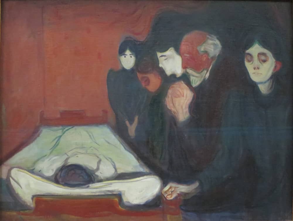 By The Death Bed, 1896 by Edvard Munch