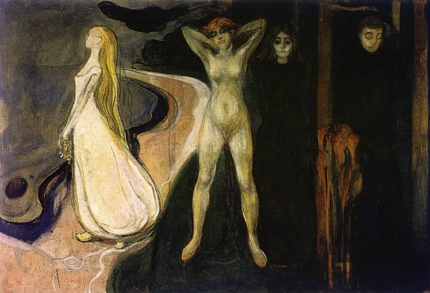 Woman in Three Stages, 1895 by Edvard Munch