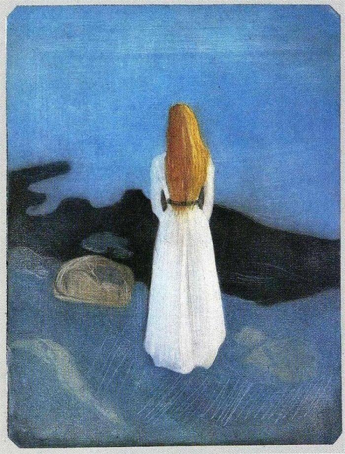 Young Girl on the Beach, 1896 by Edvard Munch