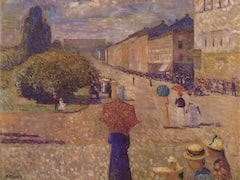 Spring Day on Karl Johan Street by Edvard Munch